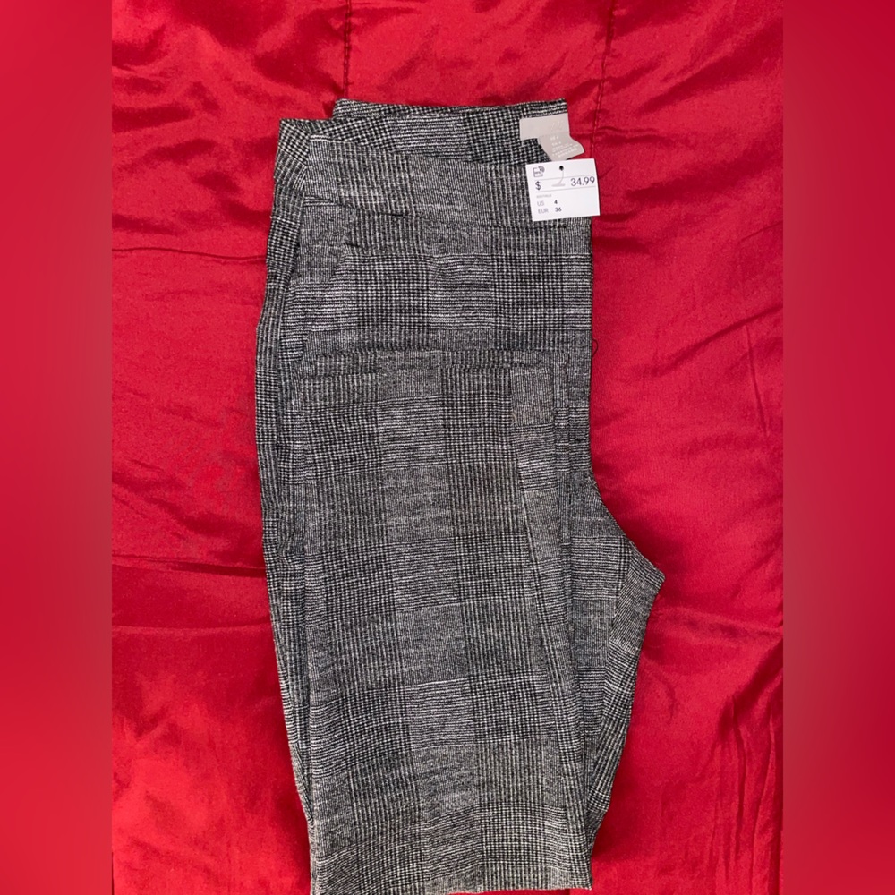 H&M plaid dress pants